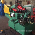 Integrated metal scraps alligator type cutting machine.